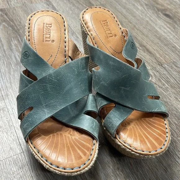 Born Leather Sandals Size 6 - Picture 5 of 13